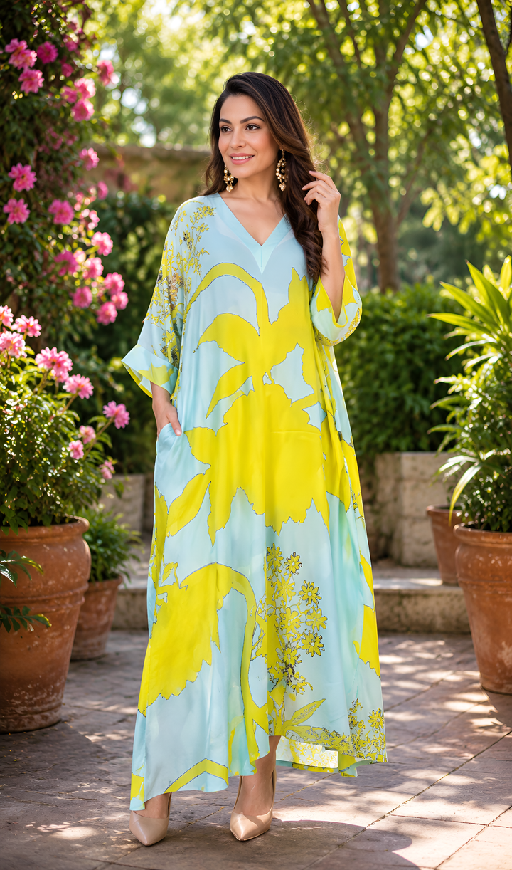 Lime Green Floral Set