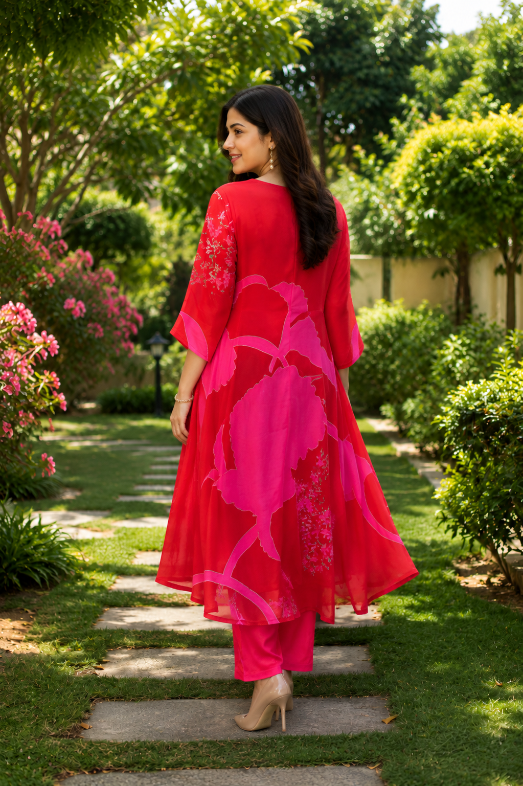 Hot Pink Floral Set