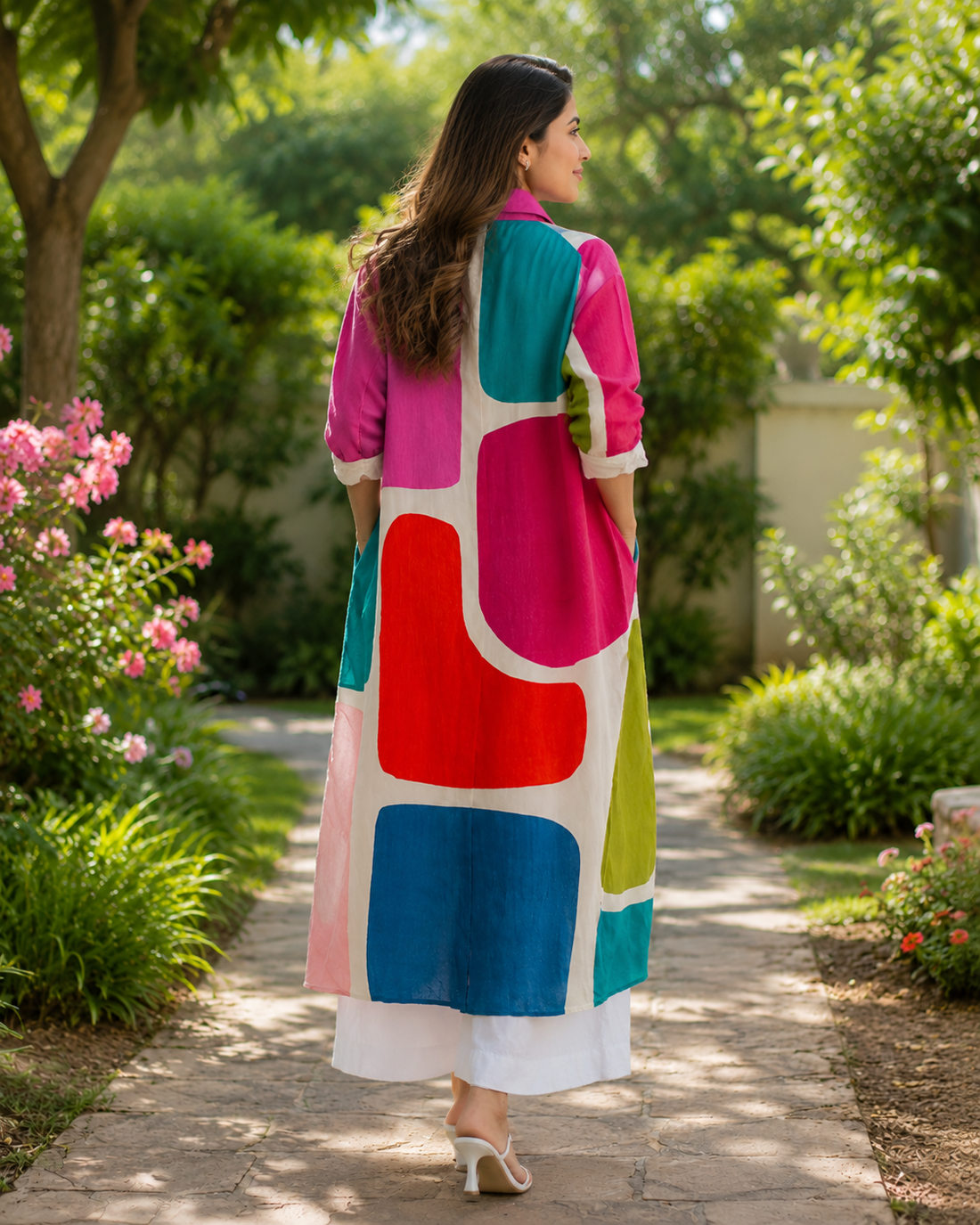 Multi Color Shirt Dress