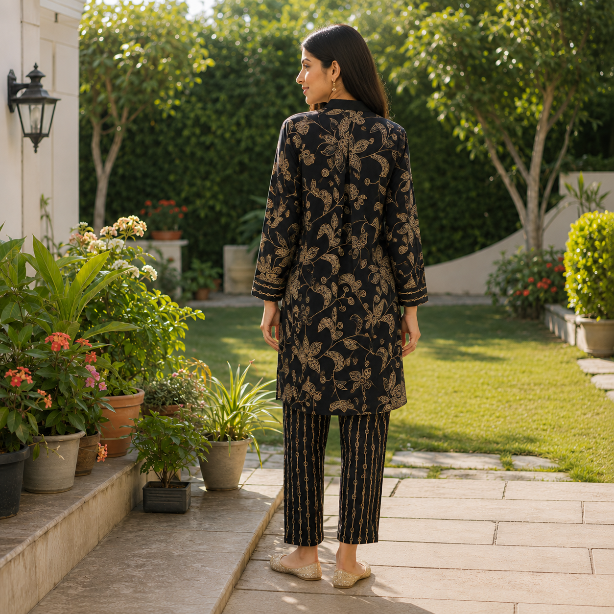 Black Facile Co-ord Set
