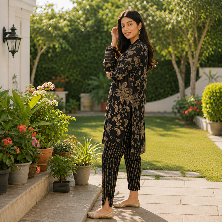 Black Facile Co-ord Set